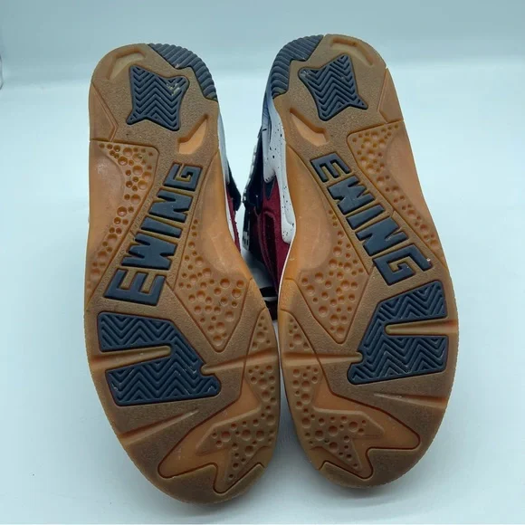 Patrick Ewing Shoes 10.5 Men’s Maroon White Rogue Lace Up High Tops